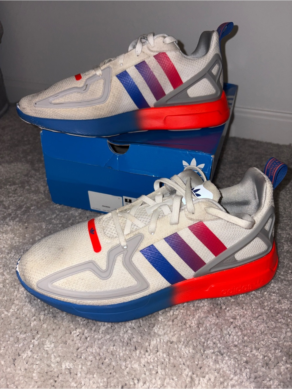 adidas ZX 2K Flux Gradient Sole Sneakers Men’s 10